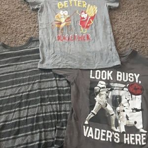 3 boys shirts size 10/12